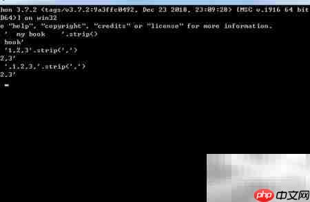 Python strip方法详解