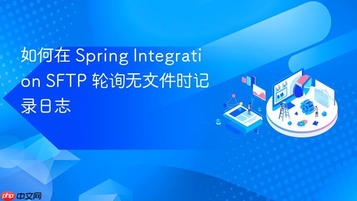 如何在 Spring Integration SFTP 轮询无文件时记录日志