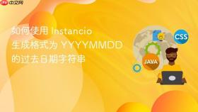 如何使用 Instancio 生成格式为 YYYYMMDD 的过去日期字符串
