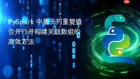 PySpark 中基于列重复值合并行并构建关联数组的高效方法
