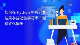 如何在 Python 中将计算结果与描述性字符串一起格式化输出