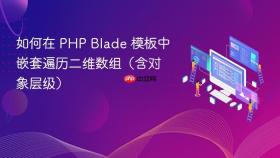 如何在 PHP Blade 模板中嵌套遍历二维数组(含对象层级)