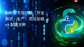 如何为不同环境(开发、测试、生产)灵活加载 .env 配置文件