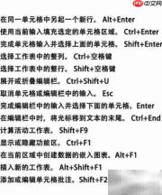 Office办公快捷键速查