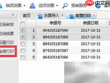 一键批量开票