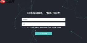如何在Boss直聘查薪资水平