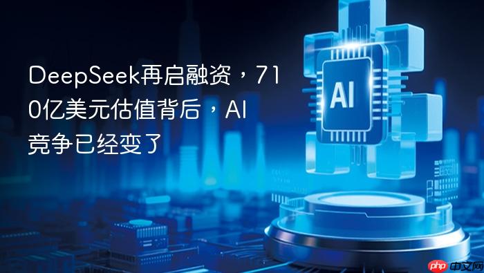 deepseek再启融资,710亿美元估值背后,ai竞争已经变了