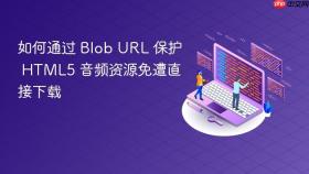 如何通过 Blob URL 保护 HTML5 音频资源免遭直接下载