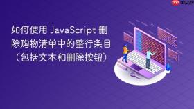 如何使用 JavaScript 删除购物清单中的整行条目(包括文本和删除按钮)