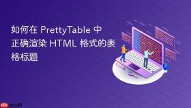 如何在 PrettyTable 中正确渲染 HTML 格式的表格标题

