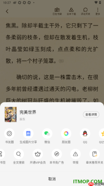 七猫免费小说手机版设置购买本书一键免除广告的方法