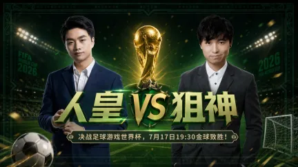 决战KK足球游戏世界杯!人皇VS Alex高燃引爆绿茵盛宴!