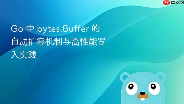 Go 中 bytes.Buffer 的自动扩容机制与高性能写入实践