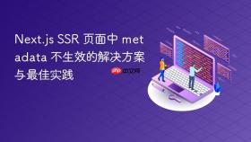 Next.js SSR 页面中 metadata 不生效的解决方案与最佳实践