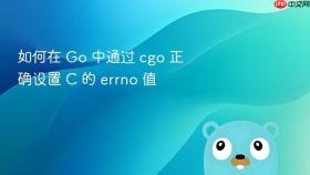 如何在 Go 中通过 cgo 正确设置 C 的 errno 值
