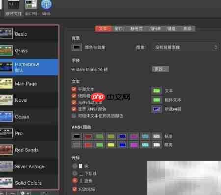 Mac终端偏好设置位置