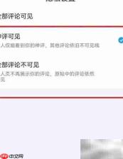 最右评论隐私设置方法