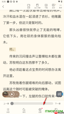 书旗小说手机版设置将阅读页面文字调大显示的方法