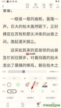 书旗小说手机版设置将阅读页面文字调大显示的方法