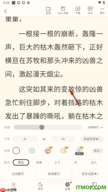 书旗小说手机版设置将阅读页面文字调大显示的方法