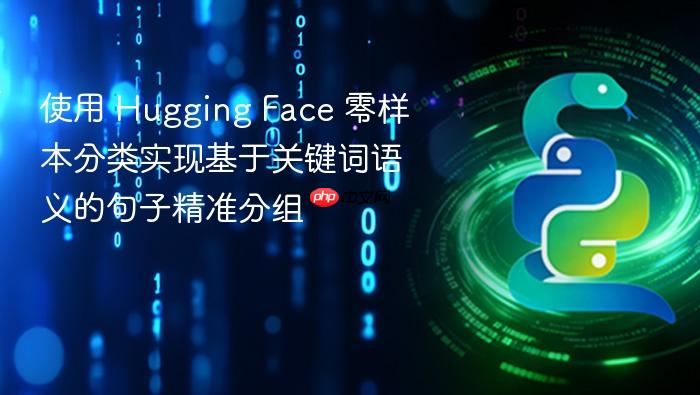 使用 Hugging Face 零样本分类实现基于关键词语义的句子精准分组