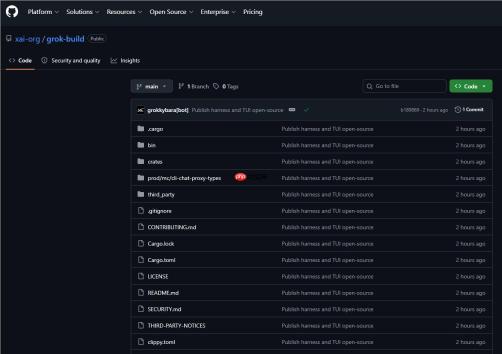 ​xAI把Grok Build的源代码全摊开了：自己编译、本地离线跑，连每一行工具调用都看得见