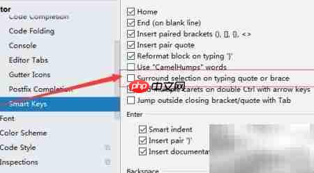 IntelliJ IDEA自动引号大括号环绕