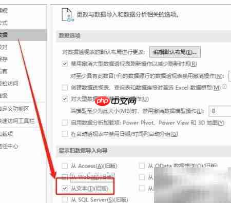 Excel旧文本导入向导