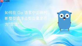 如何在 Go 语言中正确判断整型或浮点型变量是否为“空值”
