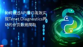 如何通过API接口高效实现Tenet Diagnostics网站的分页数据爬取
