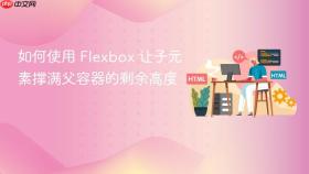 如何使用 Flexbox 让子元素撑满父容器的剩余高度
