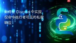 如何在 Discord 中实现仅命令执行者可见的私密响应