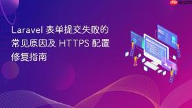 Laravel 表单提交失败的常见原因及 HTTPS 配置修复指南
