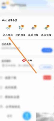 海e行查看大风预报指南