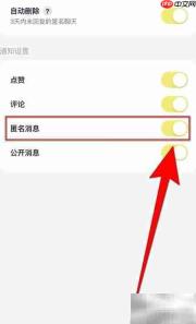 如何开启回音匿名消息功能