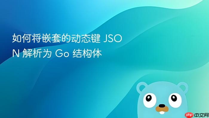 如何将嵌套的动态键 JSON 解析为 Go 结构体