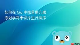 如何在 Go 中按星期几顺序对字符串切片进行排序
