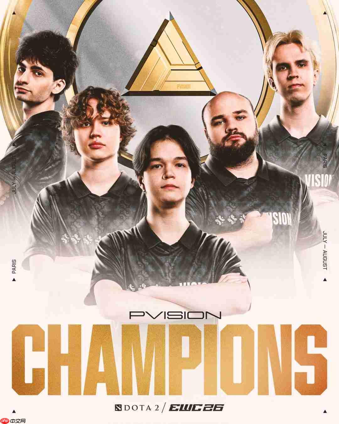 电竞世界杯《DOTA2》:PVISION 3:1 BB夺冠