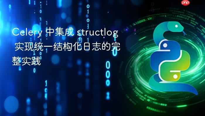 Celery 中集成 structlog 实现统一结构化日志的完整实践