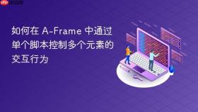 如何在 A-Frame 中通过单个脚本控制多个元素的交互行为