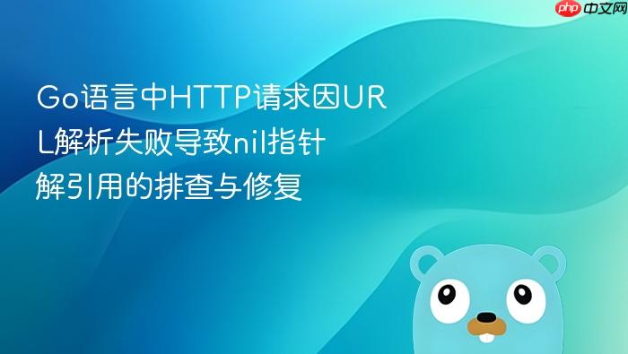 Go语言中HTTP请求因URL解析失败导致nil指针解引用的排查与修复