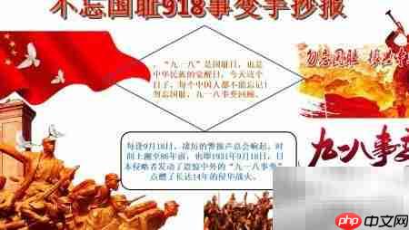 铭记九一八,勿忘国耻