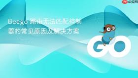Beego 路由无法匹配控制器的常见原因及解决方案
