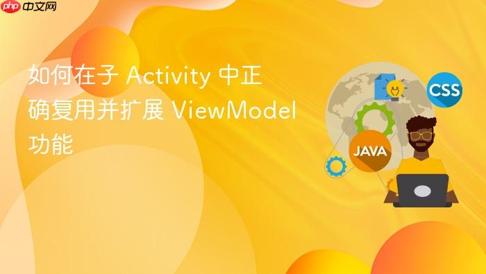 如何在子 Activity 中正确复用并扩展 ViewModel 功能
