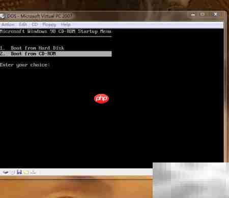 Win98安装碟提取DOS映像