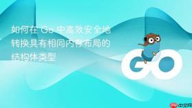 如何在 Go 中高效安全地转换具有相同内存布局的结构体类型