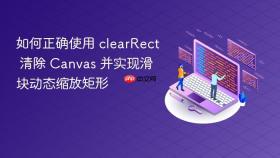 如何正确使用 clearRect 清除 Canvas 并实现滑块动态缩放矩形
