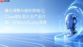 腾讯调整ai组织架构:qclaw团队划入云产品六部,与workbuddy深度整合
