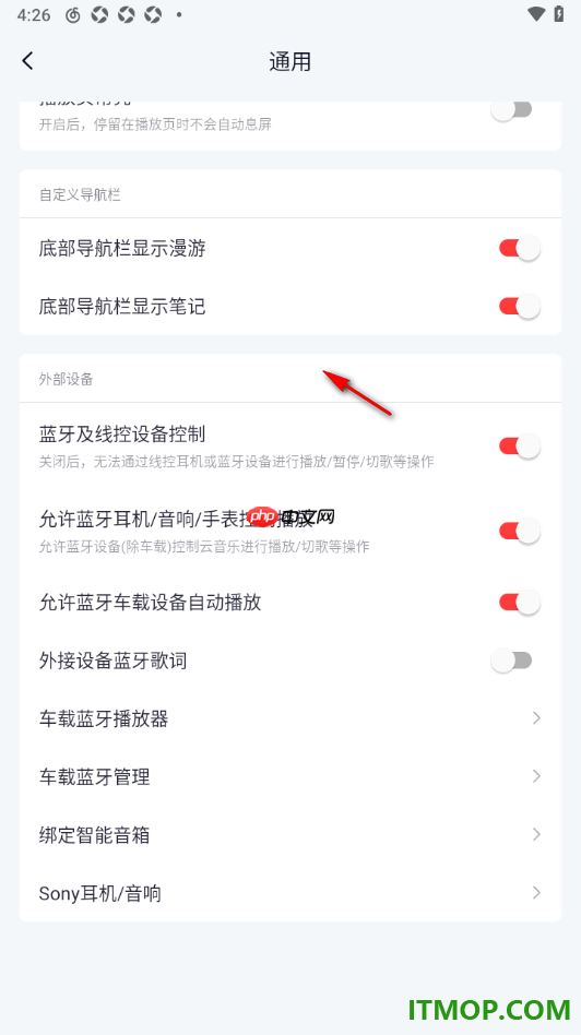网易云音乐手机版设置启用蓝牙车载设备自动播放的方法
