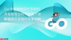 Go 中结构体切片字段的并发修改为何不生效?详解值拷贝与指针共享机制